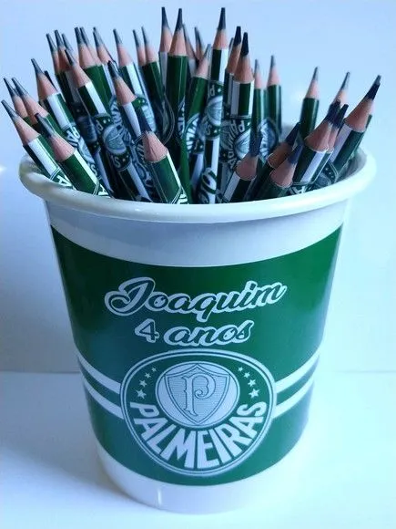 Lápis personalizado - feito à mão por Mi Papelaria Criativa