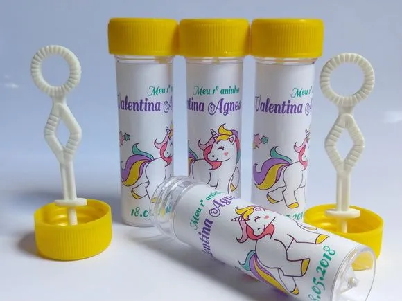 Bolinha de Sabão Unicórnio Personalizada - foto 2
