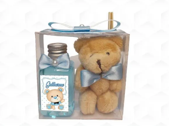 Aromatizador com Ursinho Personalizado - artesanato feito à mão por creativitybynina