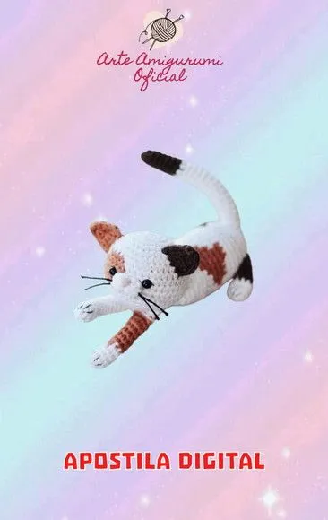 Receita Gato Callie - Amigurumi - artesanato feito à mão por Arte Amigurumi Oficial