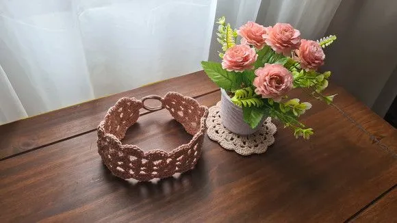 Faixa para Cabelo em Crochê Amêndoa - foto 2