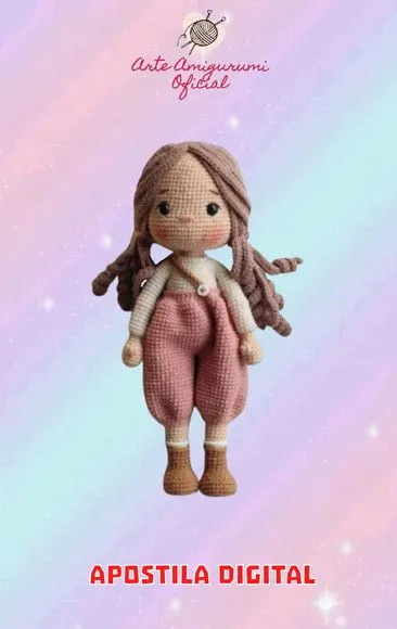 Receita Boneca Malu Amigurumi - artesanato feito à mão por Arte Amigurumi Oficial