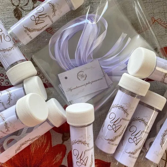 Bolha de Sabão Casamento Personalizada - feito à mão por Artmanha Lembrancinhas