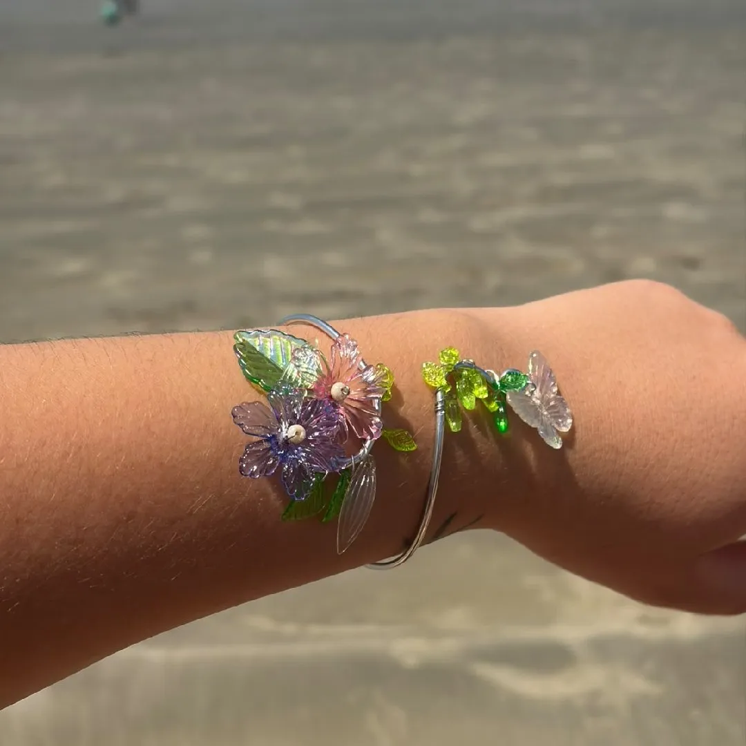 bracelete pulso fada - artesanato feito à mão por Aurea cristais bijuterias