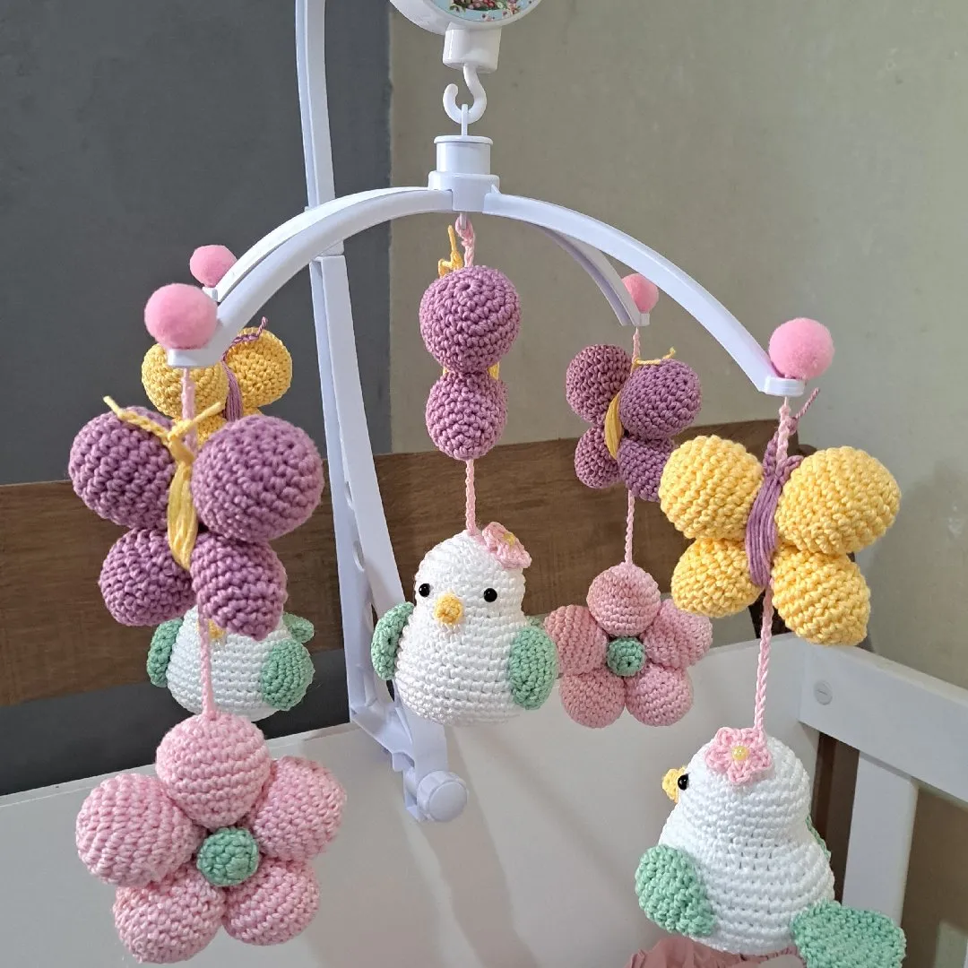 Móbile pássaros amigurumi - foto 6