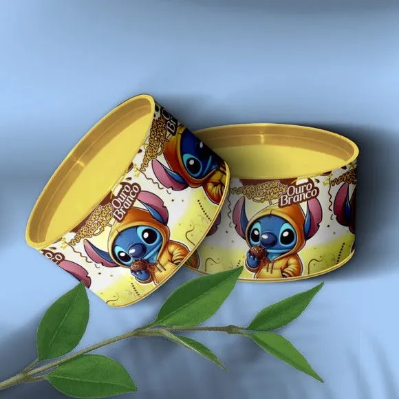Tubo Lata - Stitch Páscoa Personalizada - feito à mão por Mi Papelaria Criativa