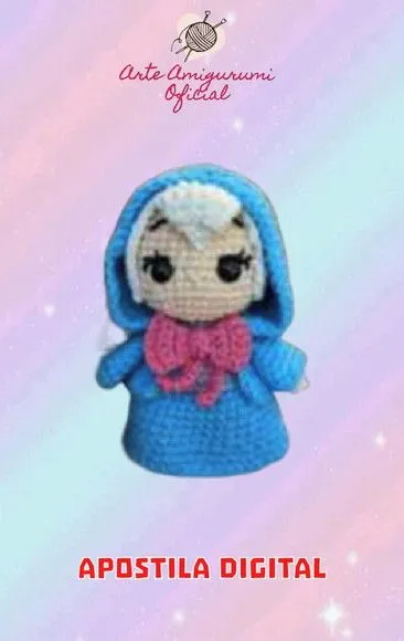 Receita Fada Madrinha Cinderela Amigurumi - artesanato feito à mão por Arte Amigurumi Oficial