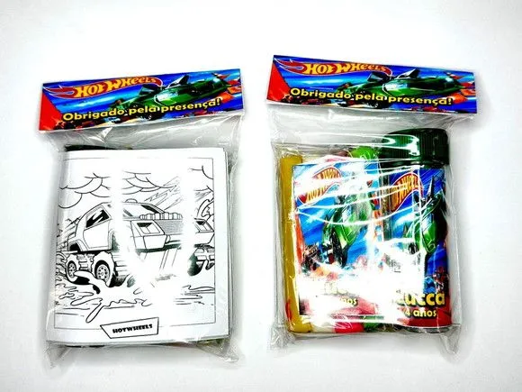 Kit Massinha + Giz + Bolha Hotwheels Personalizado - artesanato feito à mão por Mi Papelaria Criativa