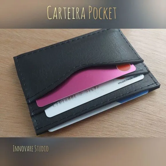 Carteira Pocket - artesanato feito à mão por Innovare Studio