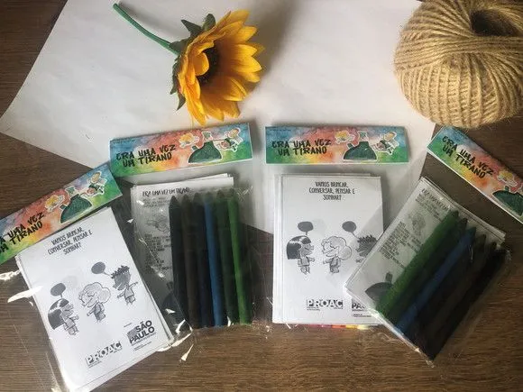 Kit Giz Cera Empresa Personalizado. - artesanato feito à mão por creativitybynina