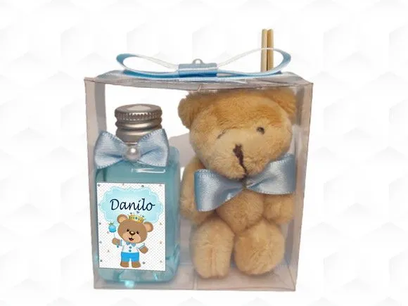 Aromatizador com Ursinho Personalizado - artesanato feito à mão por creativitybynina