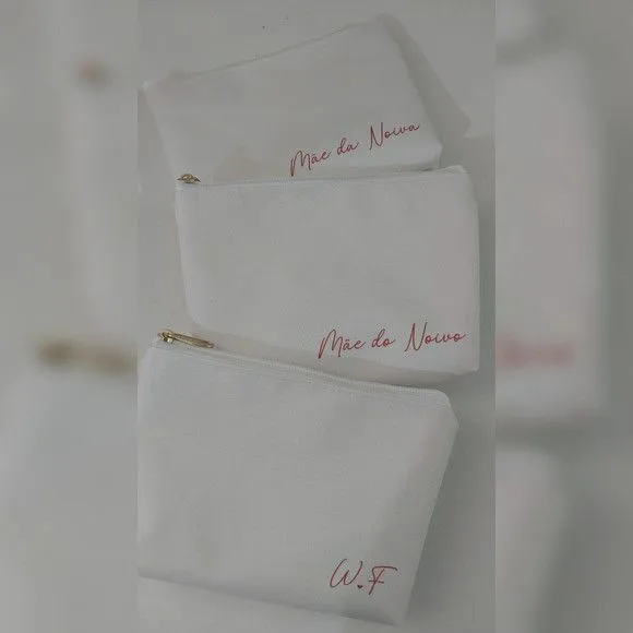 Necessaire Personalizada - Casamento Terracota - artesanato feito à mão por Innovare Studio