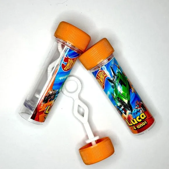 Bolinha de Sabão Hotwheels Personalizada - artesanato de Mi Papelaria Criativa