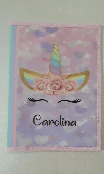 Capa para caderneta de vacinação - Unicórnio - foto 3