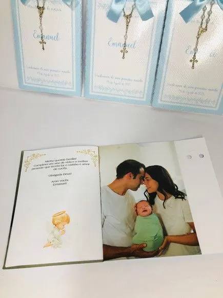Livro de Orações Luxo com Foto para Batismo - foto 4