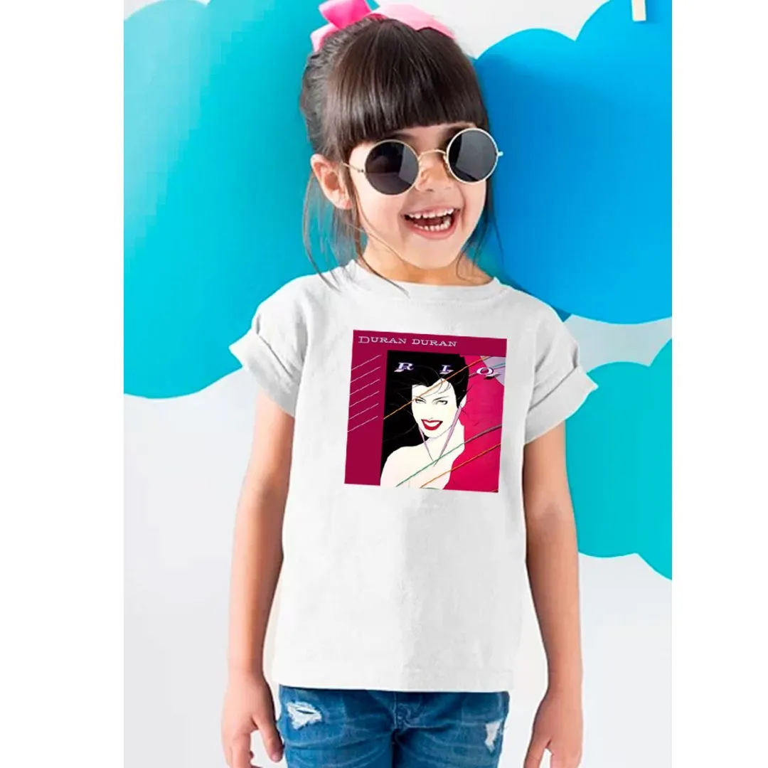 Camiseta infantil Duran Duran, Rio estampa 100% algodão - artesanato de Lado B Rock Camisetas