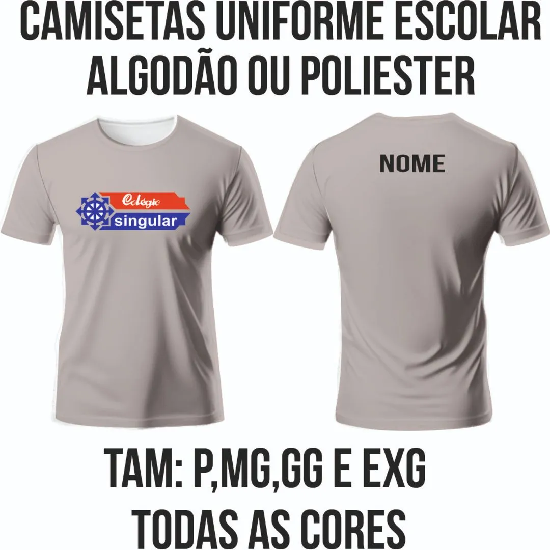 Camisetas para Uniformes de Algodão Ou Poliestes Personalizadas com o Logo da Instituição - foto 2