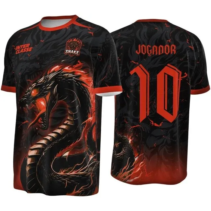 Camisa Interclasse Modelo 72 Dragão Negro - artesanato de JD PRINT 3D