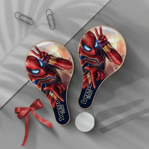 Raquete Ping Pong - Homem Aranha Personalizada - feito à mão por Mi Papelaria Criativa