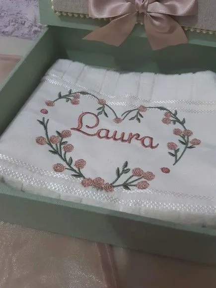 Caixa decorada com toalha - foto 5