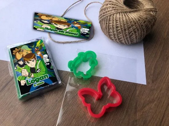 Massinha Modelar Ben 10 Personalizada - feito à mão por Mi Papelaria Criativa