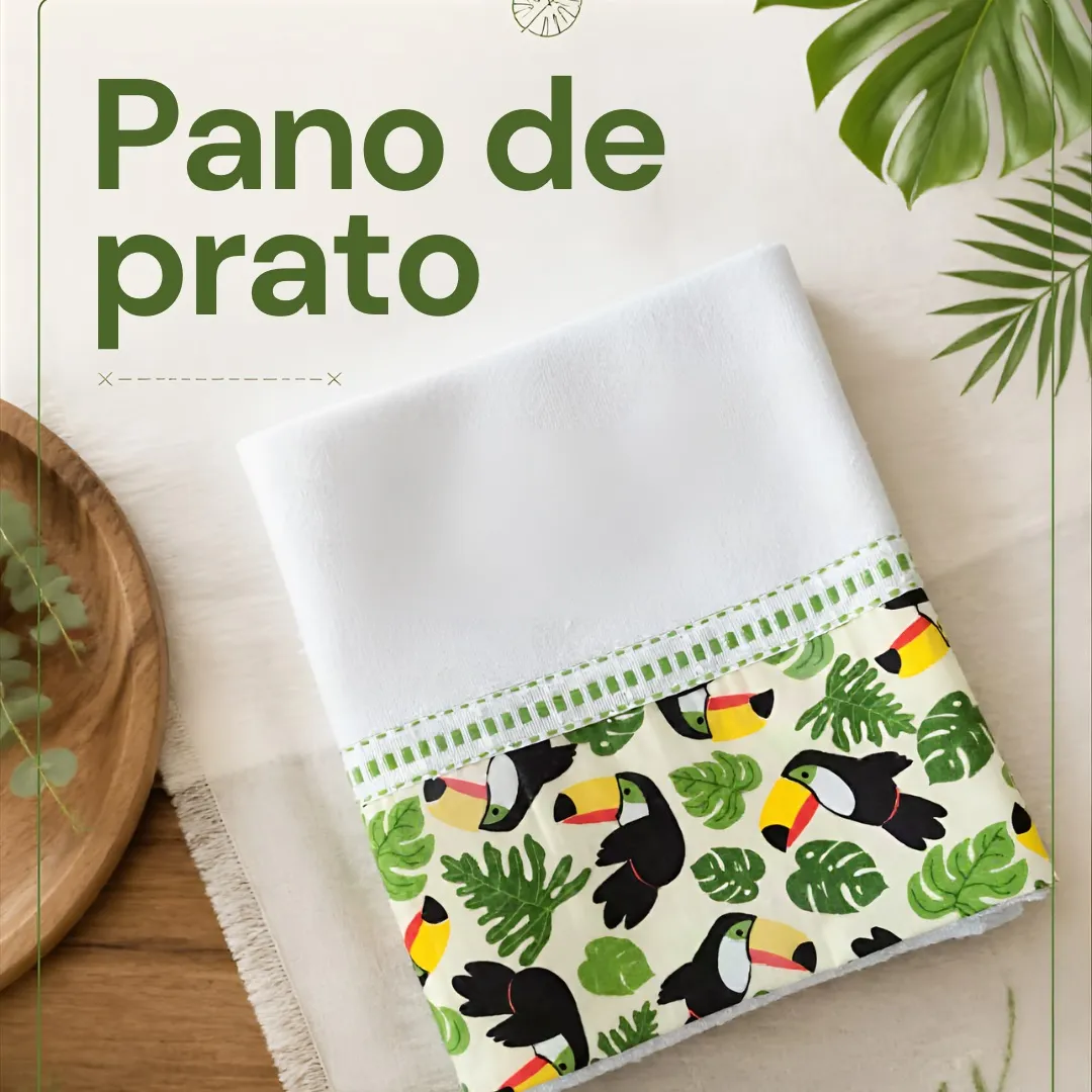 Pano de prato 7 - artesanato feito à mão por Djulik