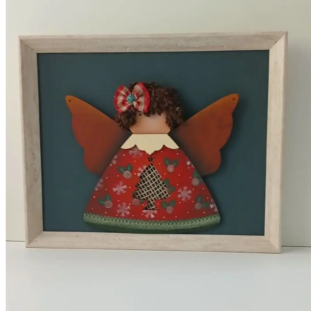 Quadro decorativo Anjinha Natal