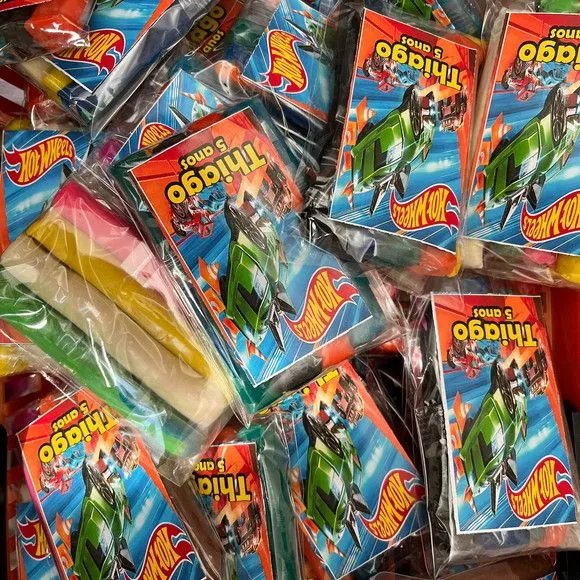 Massinha Modelar Hotwheels Personalizada - feito à mão por Mi Papelaria Criativa