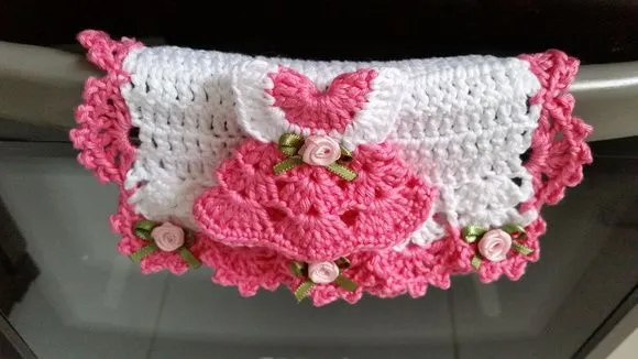 Puxador Fogão Imã Gel. Vestidinho Pitaya Rosa - foto 5