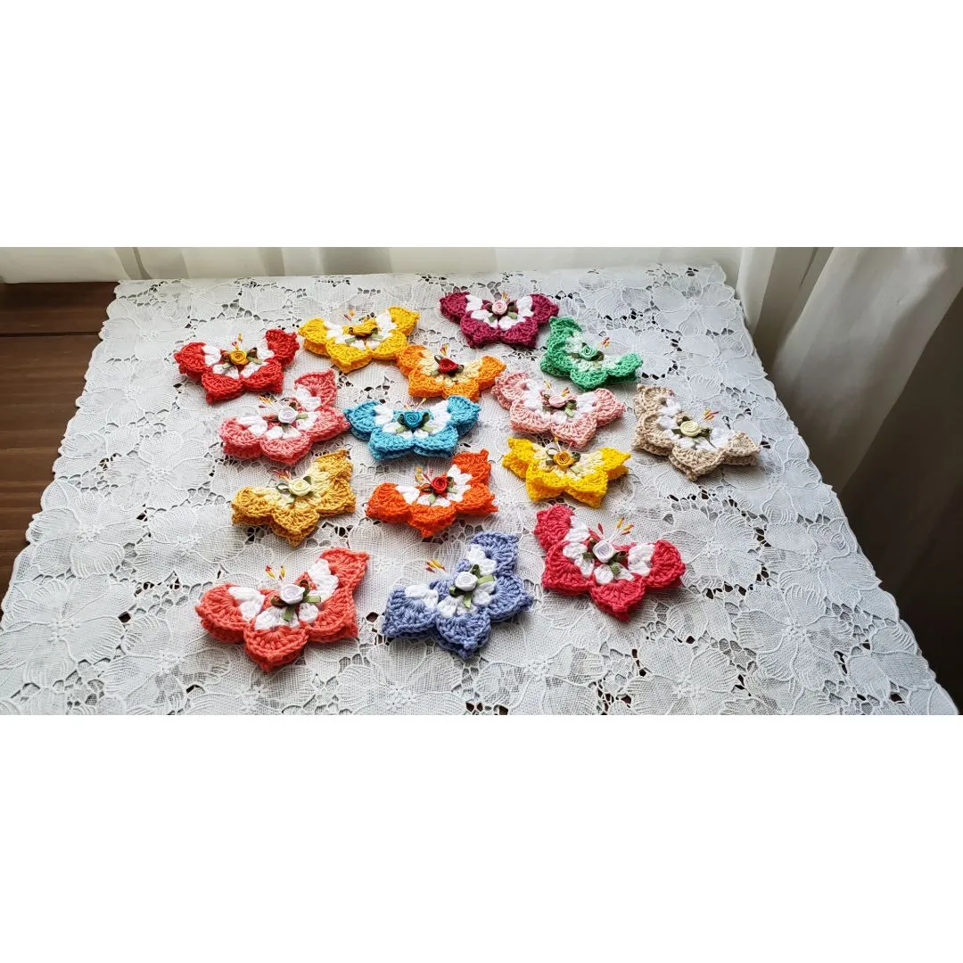 Imã Geladeira Mini Borboletas  Coloridas 10 unidades - foto 4