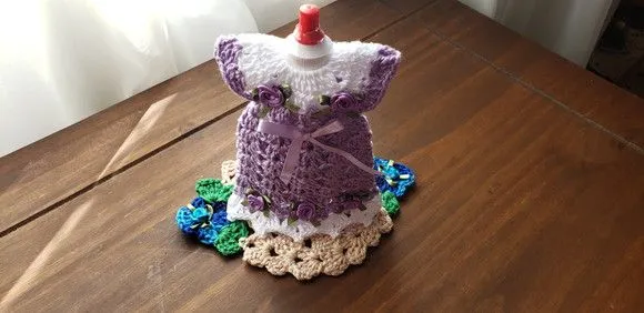 Capa para Adoçante Vestidinho Orquídea