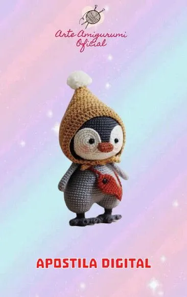 Receita Pinguim Amigurumi - artesanato feito à mão por Arte Amigurumi Oficial