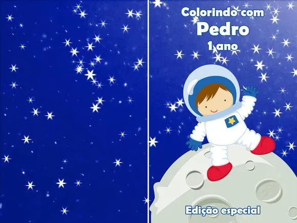Revista colorir astronauta 14x10 - artesanato de PAPCRIE