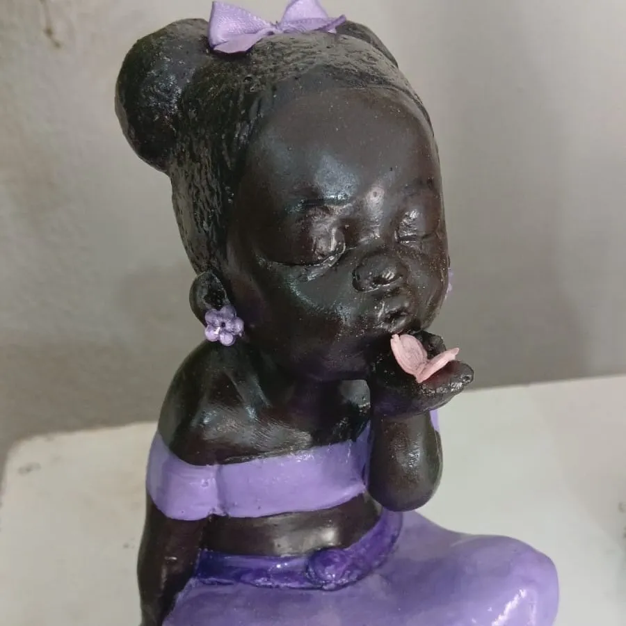 erê menina gesso 15 cm - foto 5