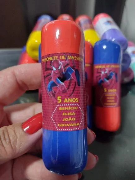 Homem Aranha Lembrancinha Sabonete Mágico - foto 4