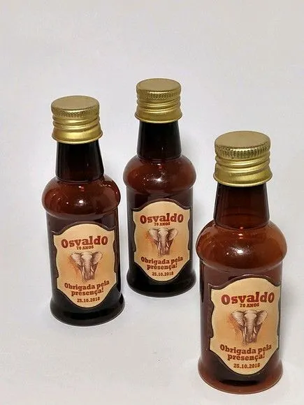 Garrafinha Amarula Personalizada - artesanato feito à mão por Mi Papelaria Criativa