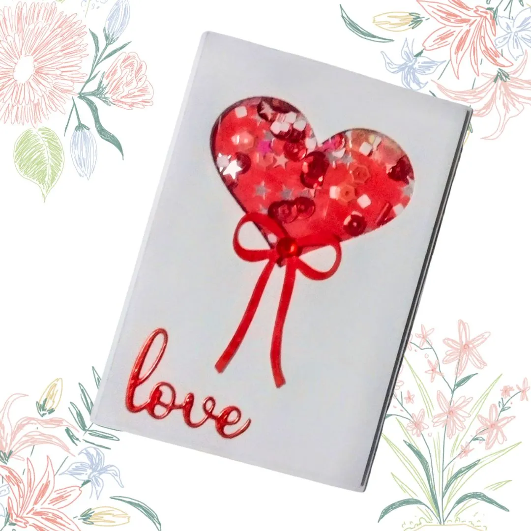 Cartão Artesanal Amor Coração - artesanato de Ateliê de Criação Usina Caseira