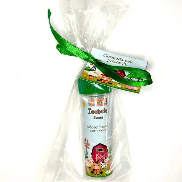 Bolinha de Sabão Fazendinha Personalizada - artesanato feito à mão por Mi Papelaria Criativa