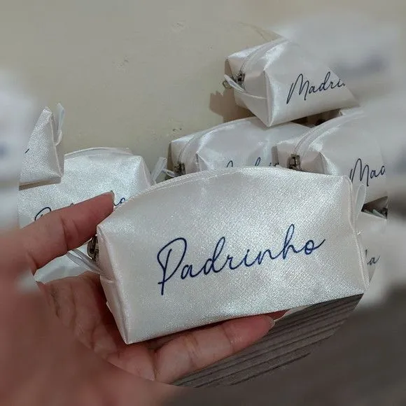 Necessaire Mini Box - Branco e Marinho - foto 4