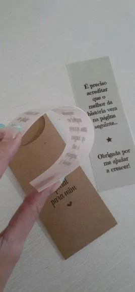 Marcador de páginas - PVC leitoso - foto 2
