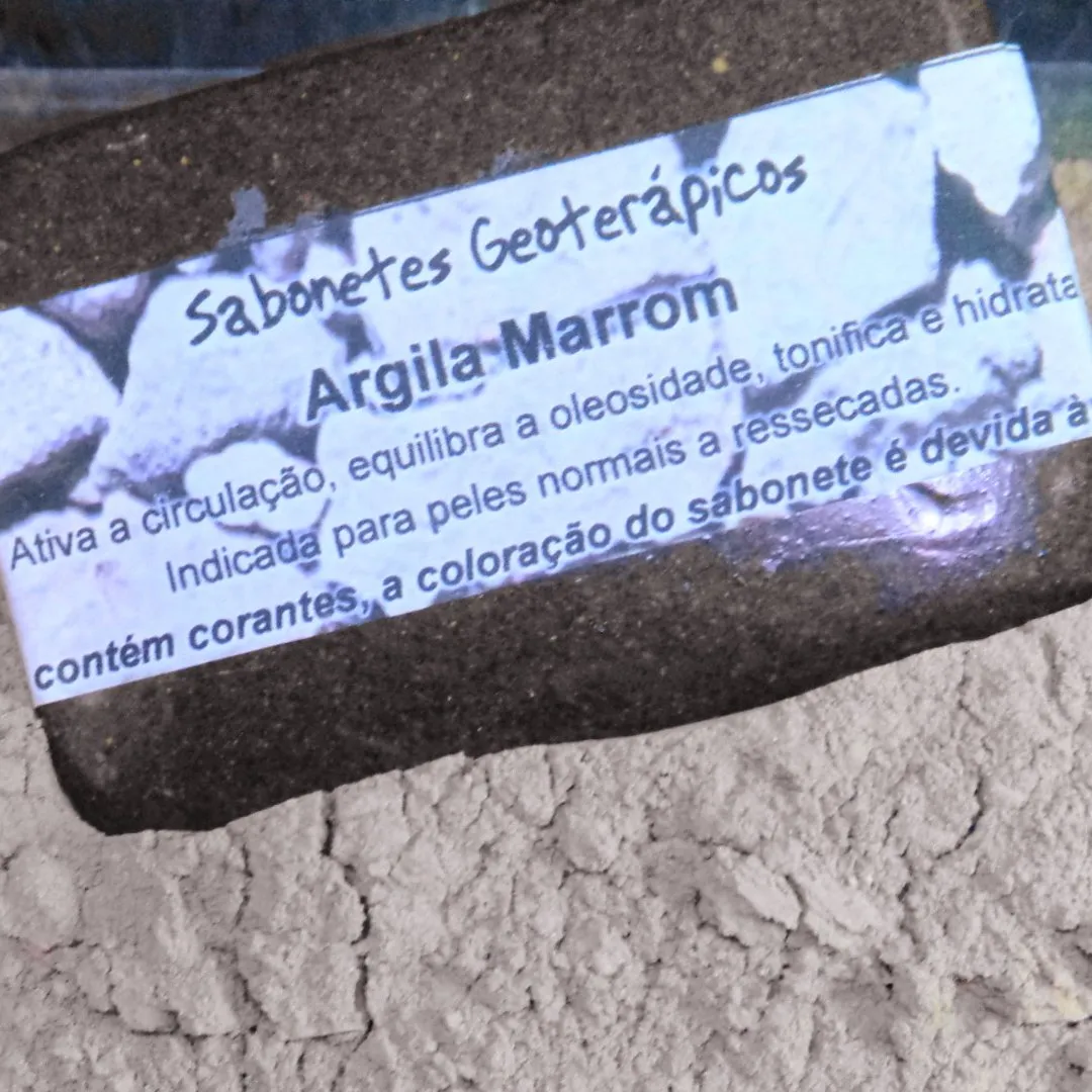 Sabonetes Geoterápicos - Argila Marrom - foto 3