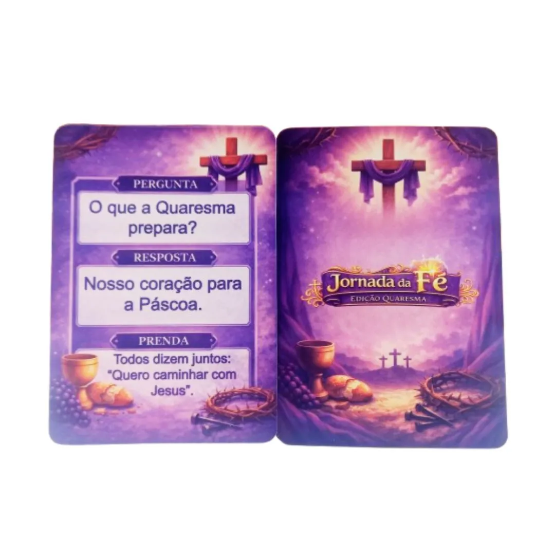 Jogo Cristão da Quaresma – 36 Cartas Bíblicas JD Arte - foto 3