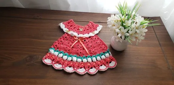 Puxador Forno Vestidinho Tulipas Vermelho Tropical - foto 4