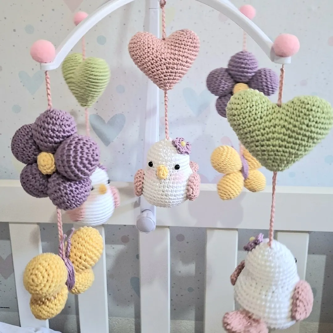Móbile pássaros amigurumi - foto 5