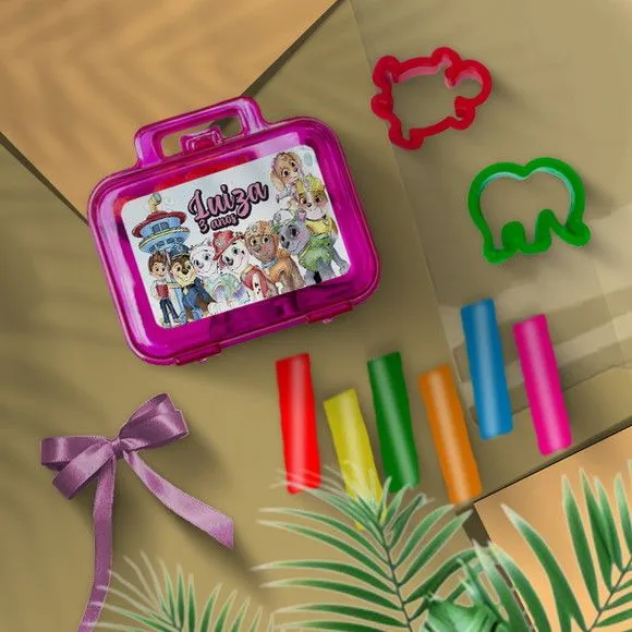Mini Maleta - Patrulha Canina Personalizada - feito à mão por Mi Papelaria Criativa