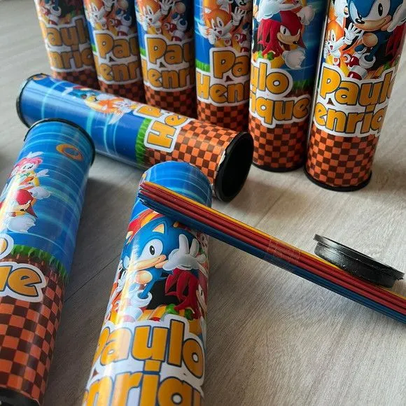 Pega Varetas Sonic Personalizadas - feito à mão por Mi Papelaria Criativa