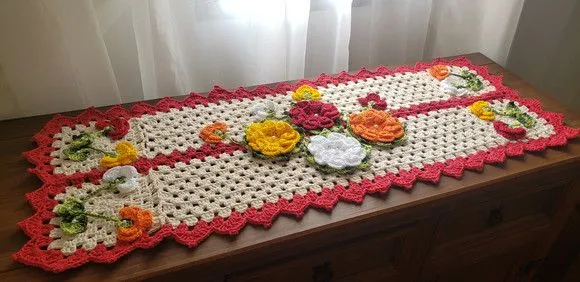Toalha para Microondas em Crochê Floratta - foto 3