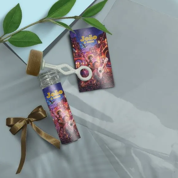 Bolha de Sabão - Viva a Vida É Uma Festa Personalizado - artesanato feito à mão por Mi Papelaria Criativa