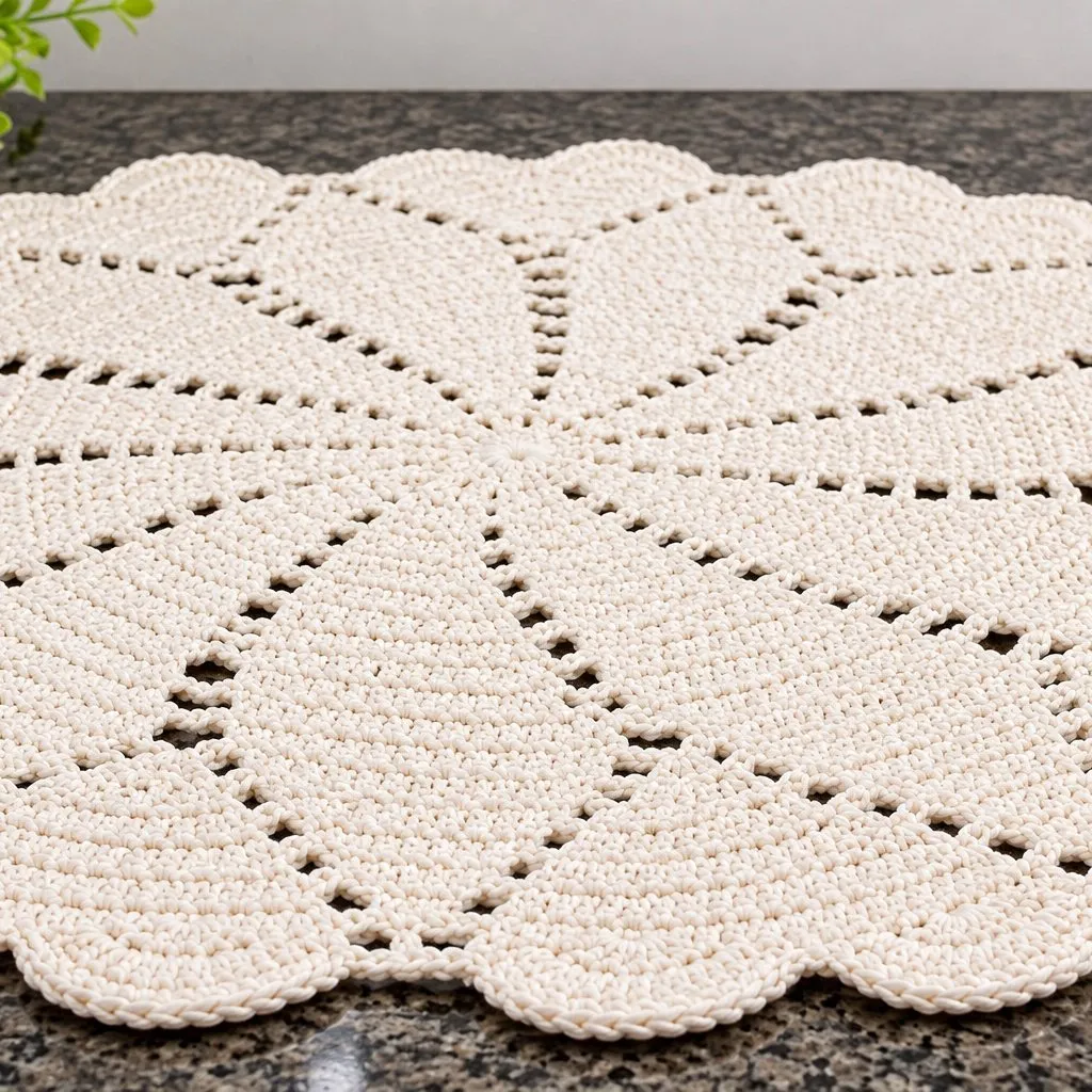 Centro de Mesa em Crochê Artesanal para Decoração de Mesa - foto 4