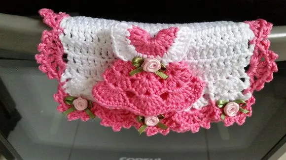 Puxador Fogão Imã Gel. Vestidinho Pitaya Rosa - foto 3